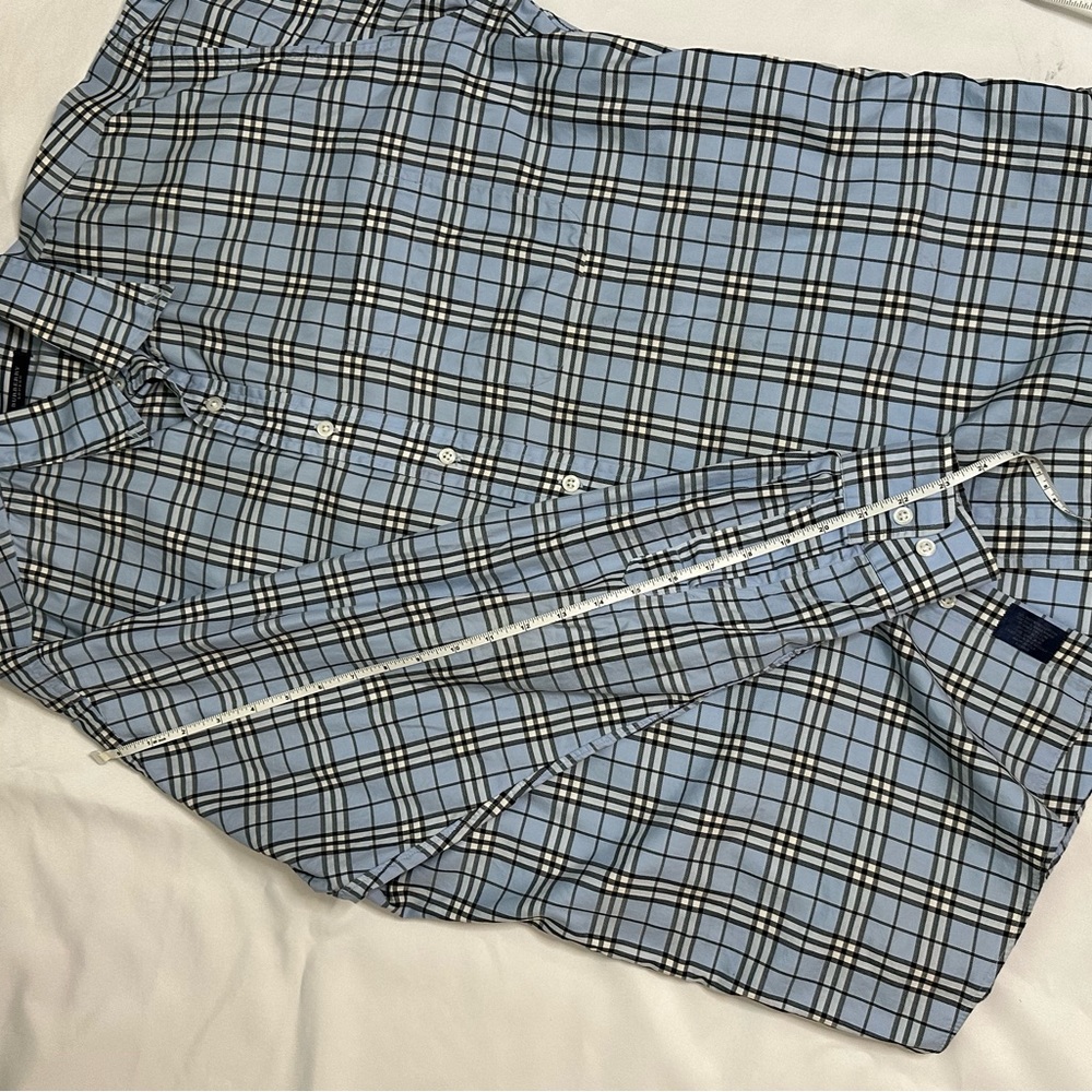 Mens Burberry Plaid Button Up - Picture 8 of 13